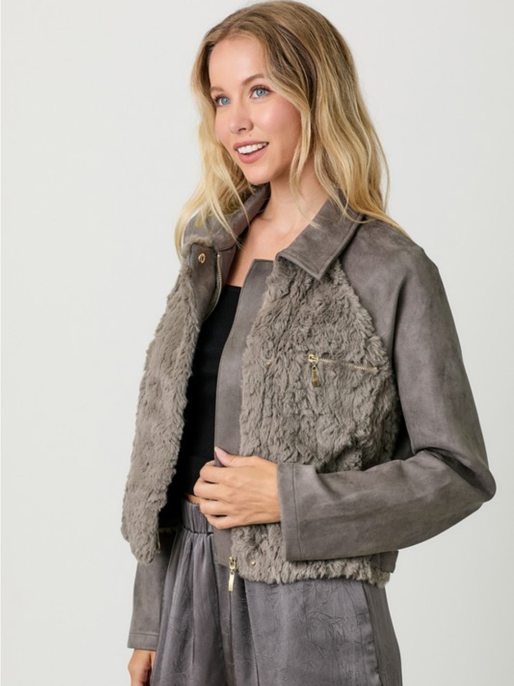 Faux Fur Jacket - Picture 2 of 7